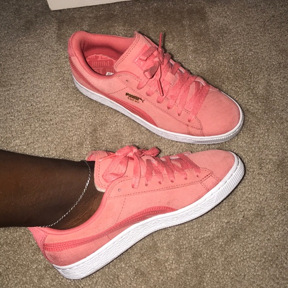 pink and white pumas